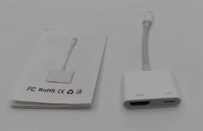 Lighting To Hdmi, Charging Port. iPhone AV on HDMI display. Charge while working - Image 1 of 4