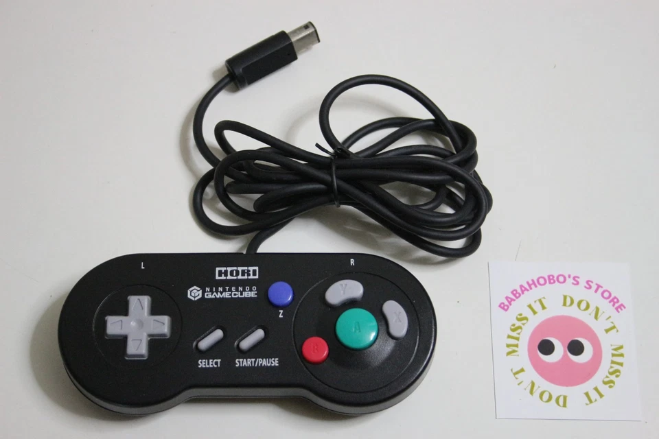 Pad Controlador Digital HORI Negro para Nintendo GameCube GC Con Cable | Probado | Bueno Foto 1 de 4