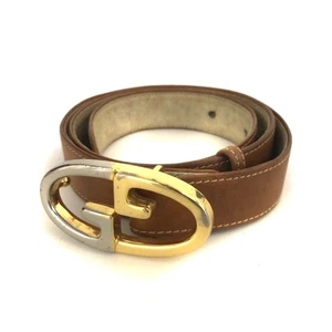 Cinturón mujer GUCCI GG logo hebilla cuero 75 cm marrón/6BE1175 - Imagen 1 de 8