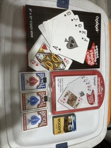 Lotto Carte Da Gioco Lotto Jumbo Super Jumbo Bicicletta Mai Aperte  - Foto 1 di 8
