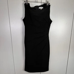 Calvin Klein Mujer Talla 2 LBD Cóctel Carrera Talla 2 Minimalista Chic Lujo - Imagen 1 de 7