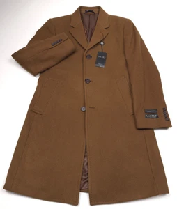 $495 LRL Ralph Lauren Luther Vicuna Brown Wool & Cashmere Overcoat Mens Size 36S - Picture 1 of 12