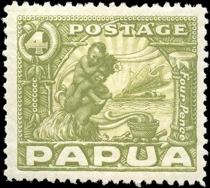 Papua New Guinea Scott #99 MH F-VF Stamp - Imagen 1 de 2