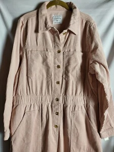 Mono Rosa Celebridad Mameluco Boilersuit Largo Slv Rosa Pana Talla XXL--NUEVO CON ETIQUETAS - Imagen 1 de 7