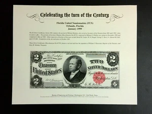 Scott #NSC92 - Florida United Numismatists (FUN) 1999 tarjeta de recuerdo - como nueva - Imagen 1 de 2