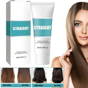 Protein Correcting Straightening Hair Cream Straight Hair Cream Smooth 60ml UK - Picture 1 of 24