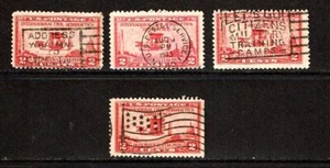 1928 U.S. Classic 2c Carmine AERONAUTICALS Sc#649 Used GREAT PMs Slogans - Picture 1 of 1