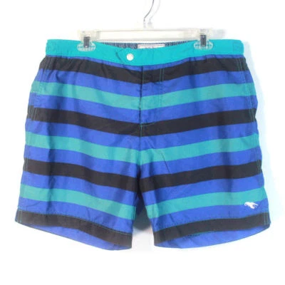 TED BAKER Men's Striped Mesh Lined Swim Trunks Size 6 US 38 - Image 1 of 4