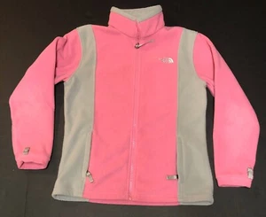 The North Face Fleece Pink Awareness Grey Fleece (GIRLS SZ Lg) (WOMENS SZ SM)  - Picture 1 of 7