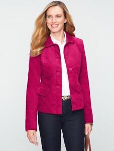 Brand New Talbots Miss Quilted Velveteen Jacket