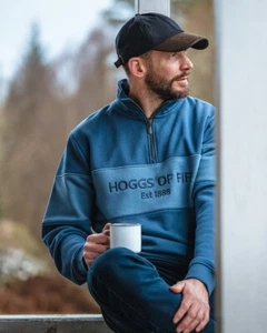 Hoggs Dumfries 1888 Gents 1/4 Zip Sweatshirt - Picture 1 of 7
