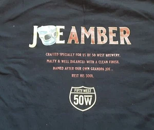 50 West Brewing Company Cincinnati Joe Amber Black XL Tee Shirt - Bild 1 von 5