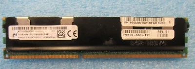 EMC 100-563-491 32GB VMAX 40K 240-Pin DIMM DDR3-1066Mhz Quad Rank Memory Module - Image 1 of 4
