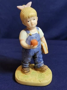 ~1985 HOMCO Home Interiors Denim Days 'School Days' Debbie Figurine (1513) - Picture 1 of 5