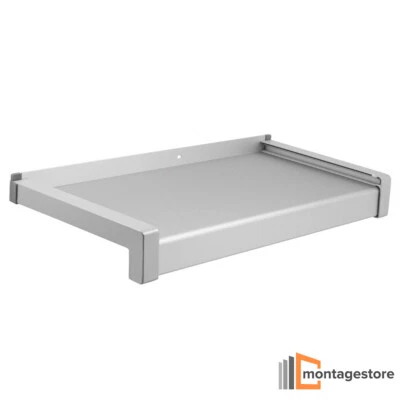 GUTMANN Aluminium Fensterbank 110-210mm EV1 silber inkl.Alu Gleitabschluss mit Putzkante