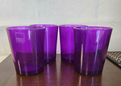 4 Фиолетовые Modus Domus Bormioli Rocco Двойные Старомодные Камни Стаканы Стаканы - Изображение 1 из 4