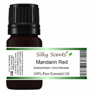 SILKY SCENTS Mandarin Red Essential Oil (Citrus Reticulata) 100% Pure and Natural