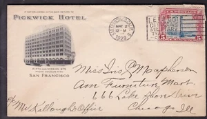 PICKWICK HOTEL 1929, SAN FRANCISCO, CALIFORNIA - Picture 1 of 1