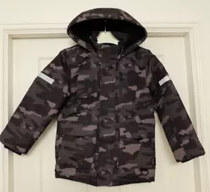 M&S Stormwear BOYS Hooded CAMO Parka Coat 12-13 Years - Picture 1 of 9