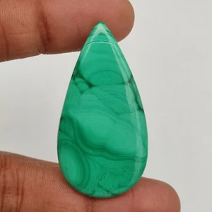 Natural Green Malachite Cabochon Striped Malchite Loose Stone For Jewelry G3918 - Picture 1 of 4