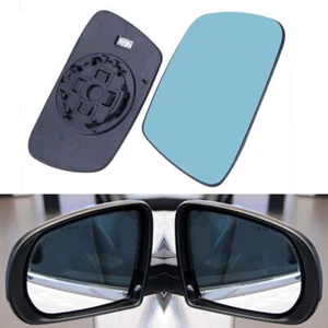 Heated Mirror Glass Fits 2005-2010 Jeep Grand Cherokee Left +Right Side Blue New - Picture 1 of 7