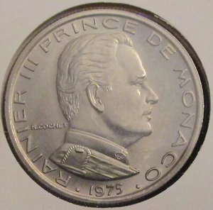 MONACO, RAINIER III, 1 FRANC 1975, BANKFRISCH++. - Bild 1 von 2