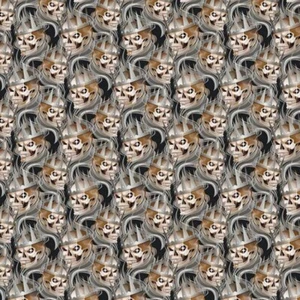 SKULLS DES 176 100% Cotton children's Print Dress Craft novelty Fabric - Picture 1 of 1