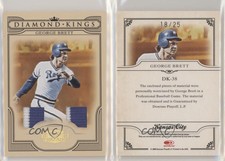 2008 Donruss Threads Diamond Kings Materials Prime /25 George Brett #DK-38 HOF