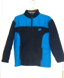 GAP JACKET - BLUE SOFT SHELL & BLACK FLEECE /FULLY LINED - WARM JACKET - MEDIUM - Picture 1 of 2