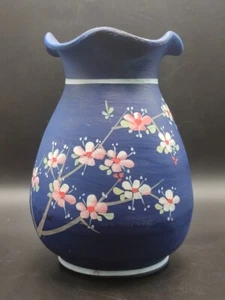 🏺 Handmade & Hand-Painted Crete Pottery Vase – 15 cm – Floral Design - Picture 1 of 5