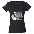 We Must Learn Women's V-Neck T-shirt Black History Tee