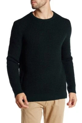 Kenneth Cole черный ярлык длинным рукавом ворота шерстяная смесь вафельный свитер можжевельник - Изображение 1 из 2