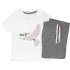 'Dove With Olive Branch' Kids Nightwear / Pyjama Set (KP030427)