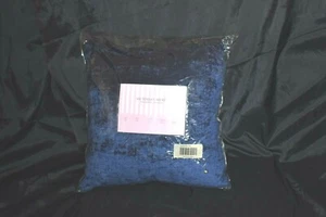 RARE Victoria Secret SATIN BEDDING COLLECTION NAVY BLUE Throw Pillow NEW - Picture 1 of 9