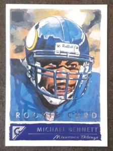 Michael Bennett RC 2001 Topps Gallery #128 Rookie Vikings.  B1B - Imagen 1 de 3
