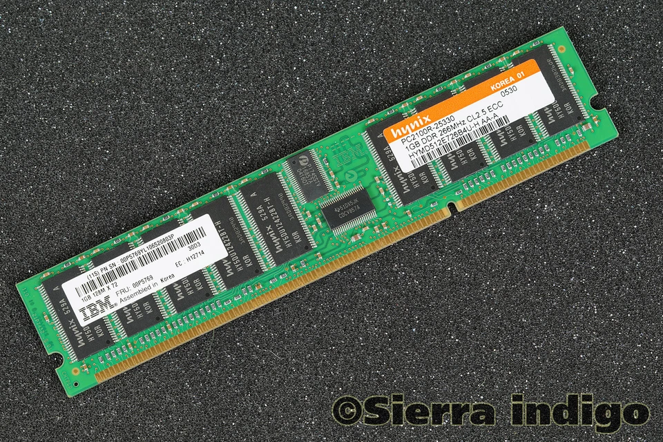 HYMD512E726B4U-H Hynix 1GB PC2100R-25330 Server RAM IBM 00P5769 - Image 1 of 1