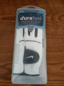 Nike Dura Feel Golf Glove Left Hand Size M/L  24cm  Men's White Leather New - H1
