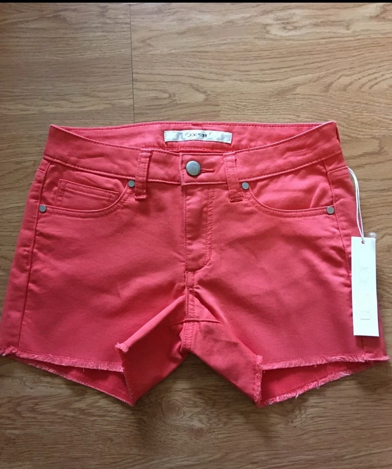 Новый с Ярлыками Joe's джинсы девочек джинсовой ткани шорты размер 12 новый коралловый цвет милый!! - Изображение 1 из 4