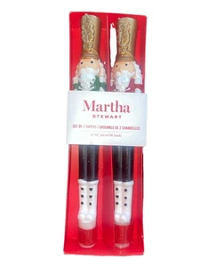 Martha Stewart Navidad 10” Cascanueces Velas Cónicas Nueva Caja Abierta - Imagen 1 de 6