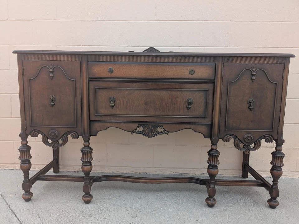 Mesa aparador sofá entrada multimedia consola madera Regency moderna vintage Foto 1 de 4