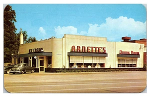 PETERSBURG, VIRGINIA - ARNETTE'S ROADSIDE DRIVE IN RESTAURANT - VINTAGE POSTCARD - Picture 1 of 2