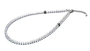 Phiten Necklace Crystal Necklace (5mm) 50cm (+5cm adjuster) - Picture 1 of 3