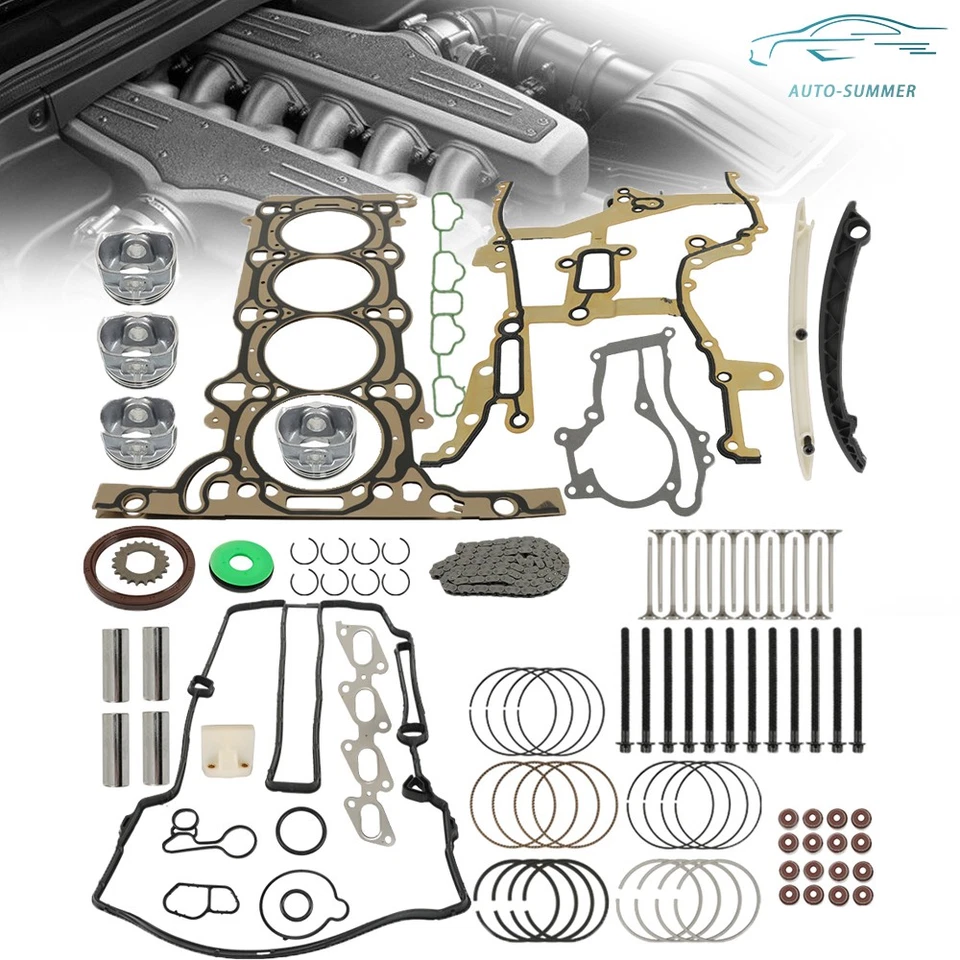Junta de reconstrucción del motor cojinete de pistón cadena de distribución para Buick Chevrolet juego 1,4 L Foto 1 de 4
