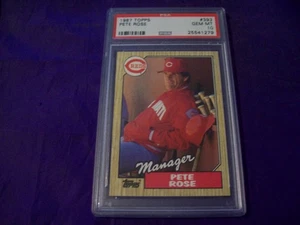 1987 TOPPS #393 PETE ROSE (REDS) PSA 10 - Picture 1 of 2