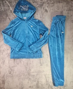 Traje Jogger Niñas Talla XL 16 Juicy Couture 2 Piezas Color Azulado Verde Azulado - Imagen 1 de 6