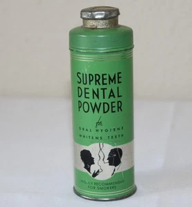 Rare Vintage Doctor Dr Roberts Dental Powder Cylinder Tin Litho Advertising - Picture 1 of 8