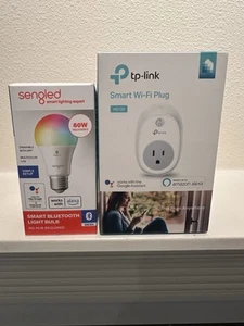 TP-Link HS100 Wi-Fi Smart Plug & Sengled Smart Bluetooth Lightbulb - Picture 1 of 4