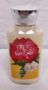 Bath & Body Works WHITE TEA & GINGER Body Lotion Vitamin E & Shea NEW Old Stock - Picture 1 of 3