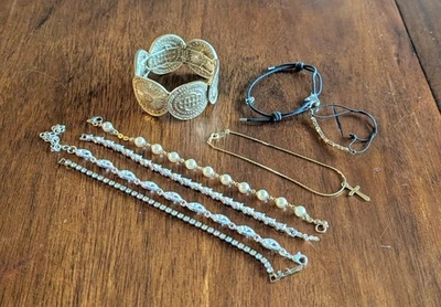 Lote De Colección (8) Pulseras Estrás, Dana Buckman, MMJ, Varios Estilos EJ12 Foto 1 de 4