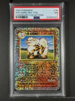 Arcanine Reverse Foil #36 2002 Pokemon Legendary PSA 7 250001 - Image 1 of 2